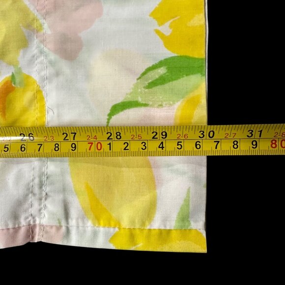 Vintage Floral Pillowcases Yellow Pink Tulip Flowers Utica USA Set Of 2 Retro - Picture 10 of 10